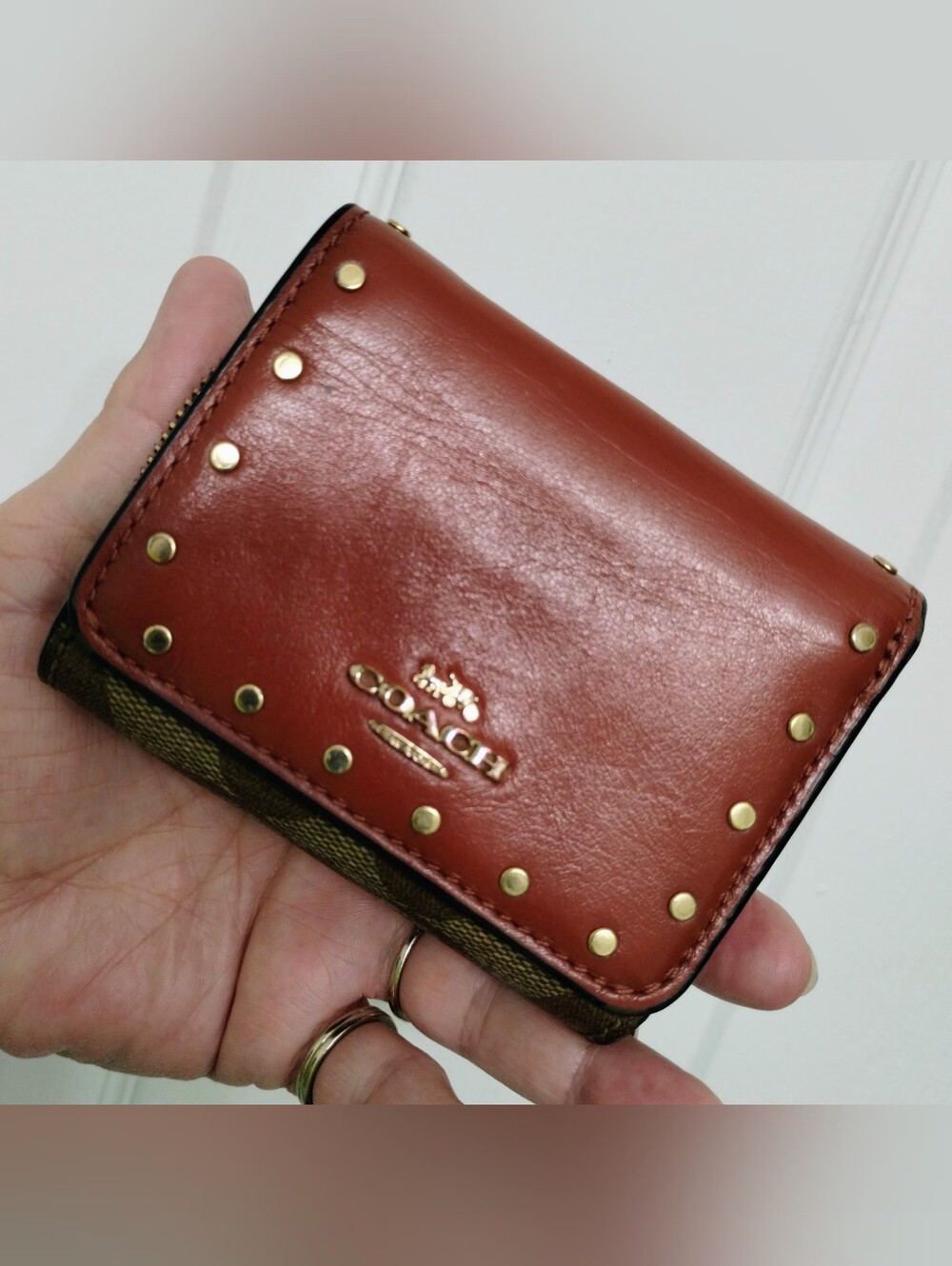 Coach Riveted Compact Wallet - Picture 8 of 8